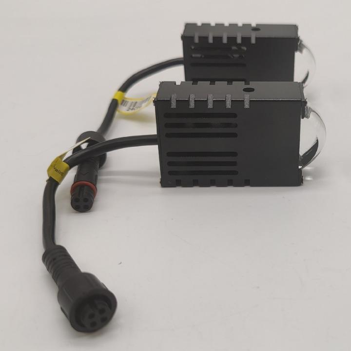 Grille Light Car Middle Net Light Led Car Middle Net Two-Color Spotlight Motorcycle Led Spotlight Car Led Headlight