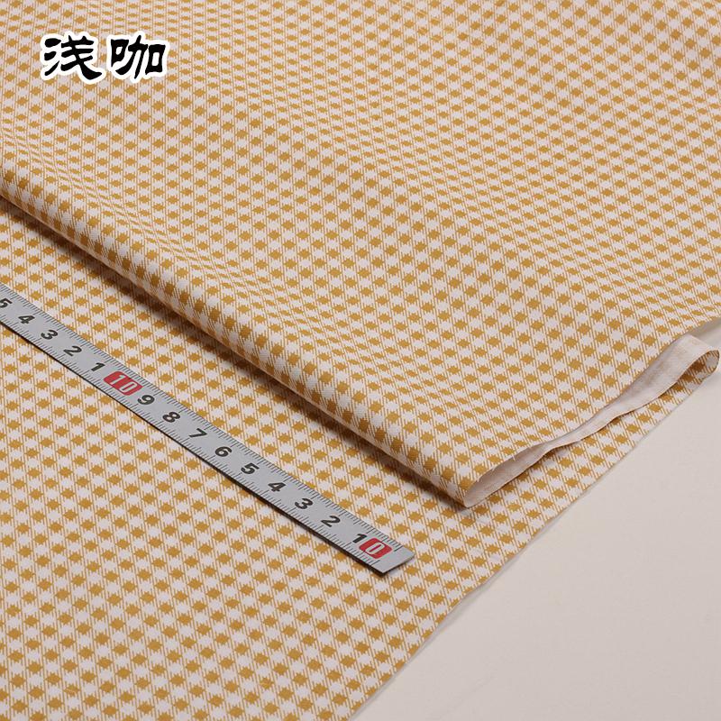 160cm*50cm Customized 3mm Cotton Small Plaid Fabric Yarn-Dyed Chaoyangge Doll Clothes Handmade Fabric DIY Fabric