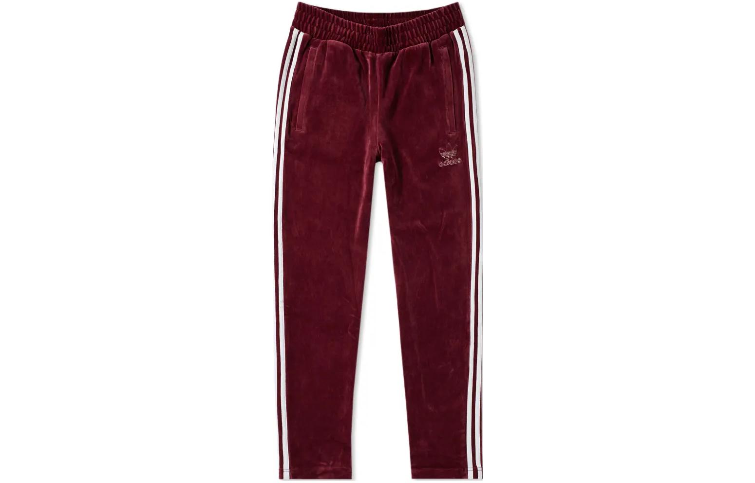 

Adidas Originals Casual Pants Men s Red Moderate Straight Fit Pants DH5784 XS