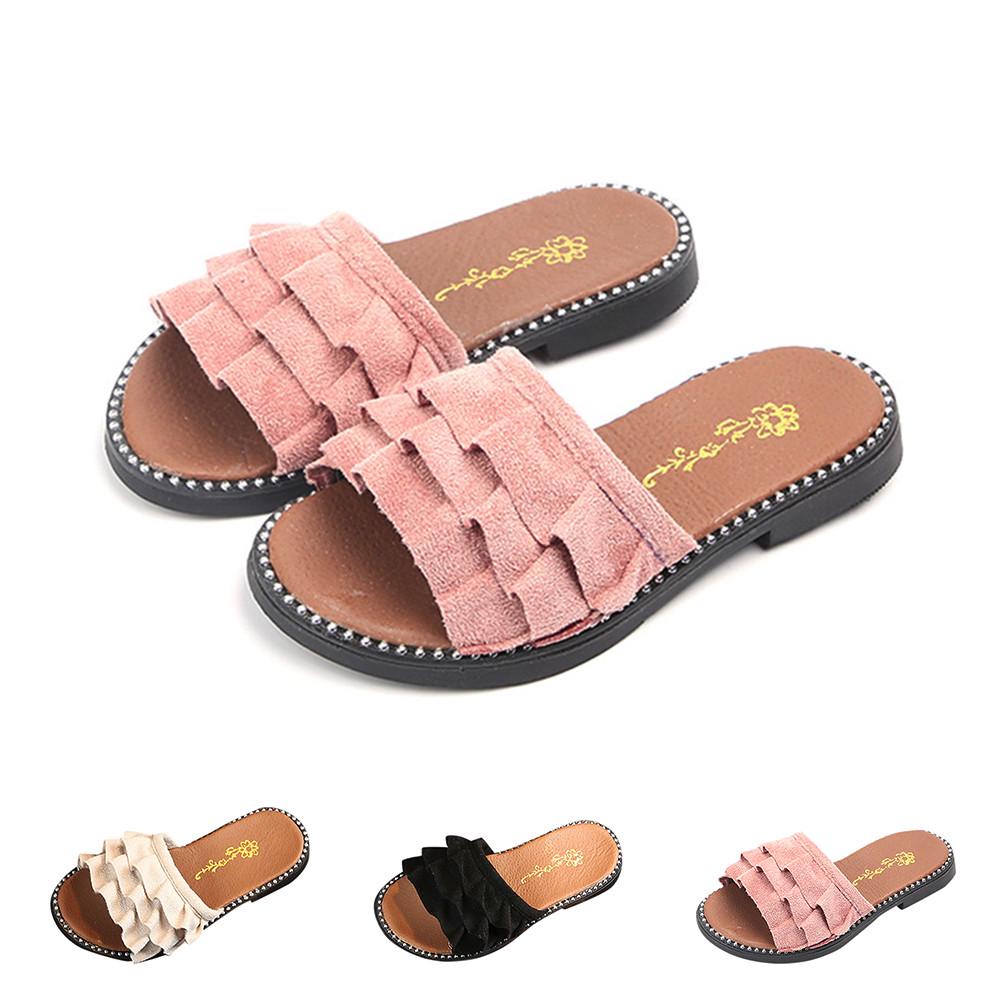 Buy Girls Shoes Toddler Baby Girls Beach Princess Shoes Ruffles Casual