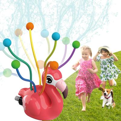 HUAJUN Flamingo Sprinkler Fountain Toy, Water Play, Summer Toy for Kids and Pets, Outdoor Play, Lawn Play, Kids Pool, Summer Toy for Kids, Garden,