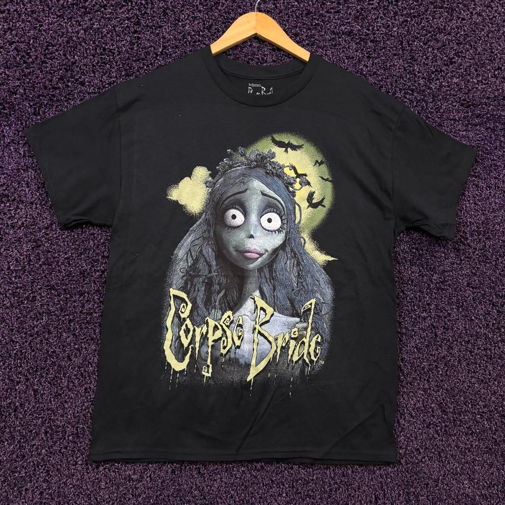 Corpse Bride Emily and the Crows Tim Burton Film T-Shirt L