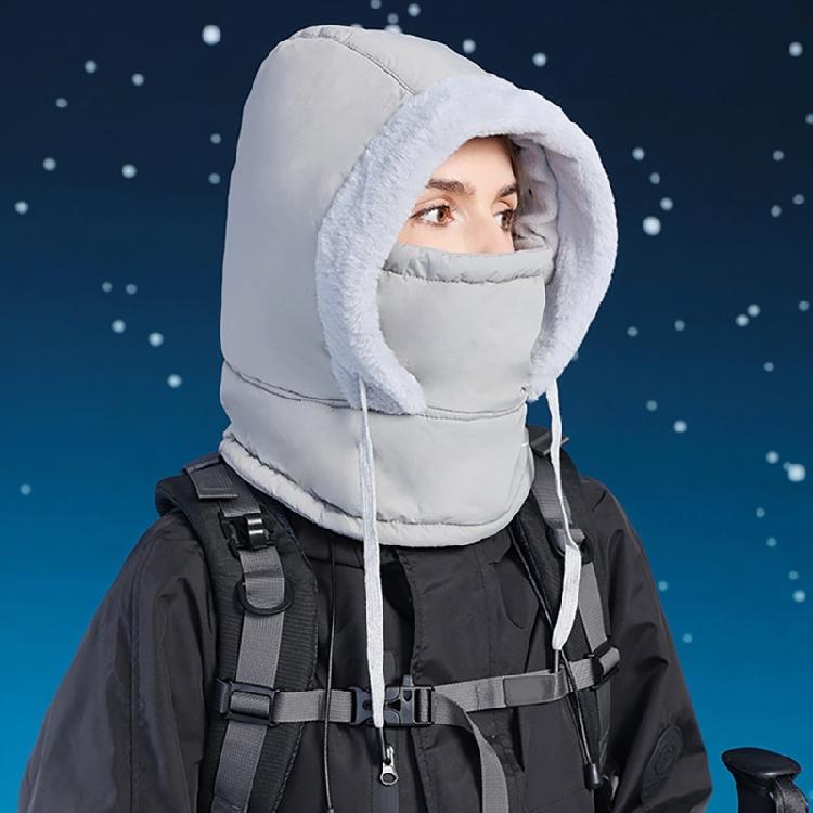 Unisex Warm Hat Neck Gaiter Warm Trapper Hat for Skiing Skateboarding Thick Windproof Ushanka Hat for Cold Weather