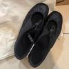 Retro Elastic Band Shoes Shallow Opening One-strap Flat Ballet Shoes