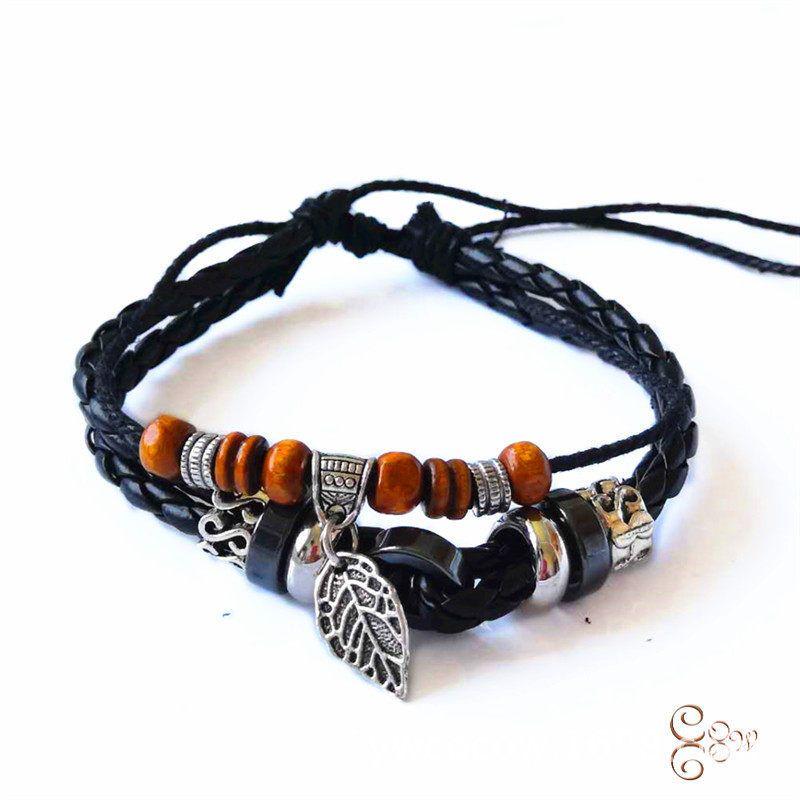 Fashion Casual Cowhide Fashion All-Match Cross Bracelet