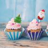 8 Pcs Christmas Cake Toppers Christmas Tree Santa Claus Cake  Insert Decorating Toppers  Inserts Baking Decoration