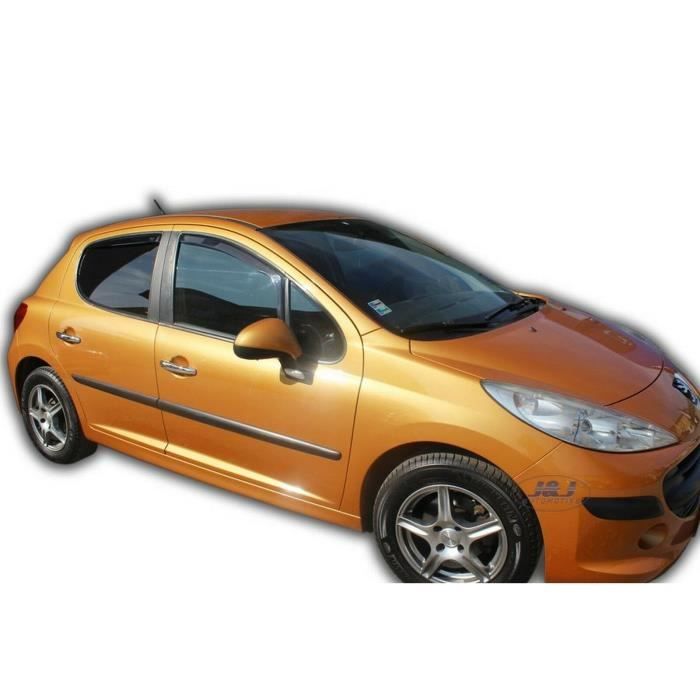 | Deflecteurs d'Air Déflecteurs De Vent Compatible Avec Peugeot 207 5 Portes Hatchback 2006- 2012 4 Pièces