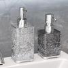 Luxury Water Ripple Dispenser Set: Travel Bottles for Hand Soap, Shampoo, and Shower Gel.