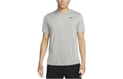 T Shirts Men's Gray Crew Neck Straight Fit DX0990-063