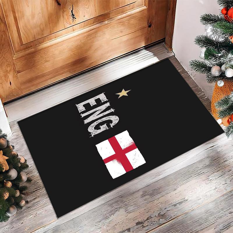 England national football team Printed Flannel Area Rug Non Slip Soft Polyester Floor Carpet Indoor Decor Mat for Bedroom Living Room Sofa