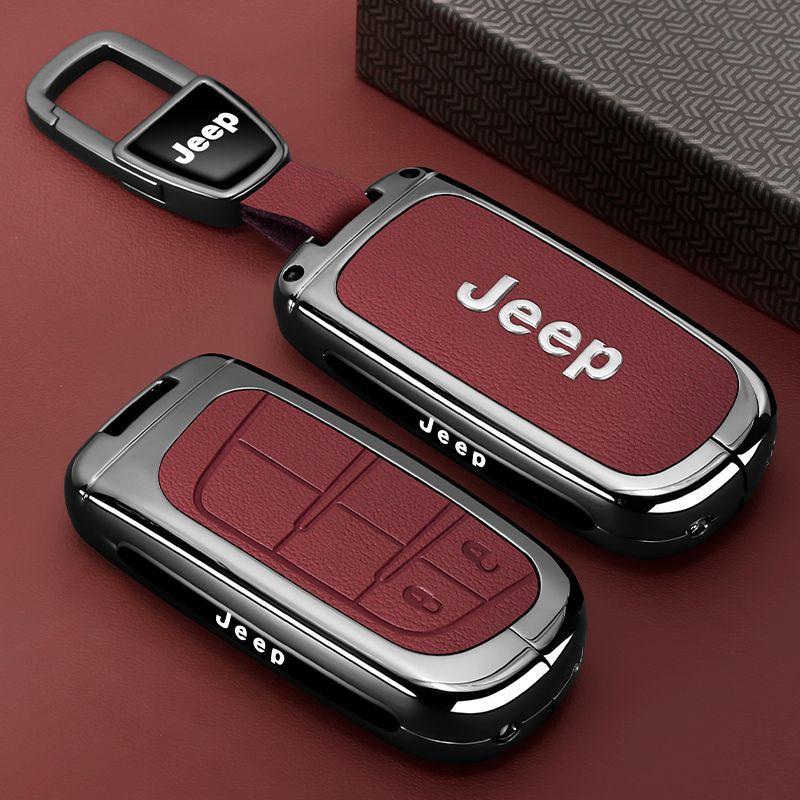 Mpxf10 Metal Car Smart Key Case Cover Shell For Jeep Grand Cherokee WK2 KL Wrangler JK Renegade Commander Compass 2018 2022 Accessories