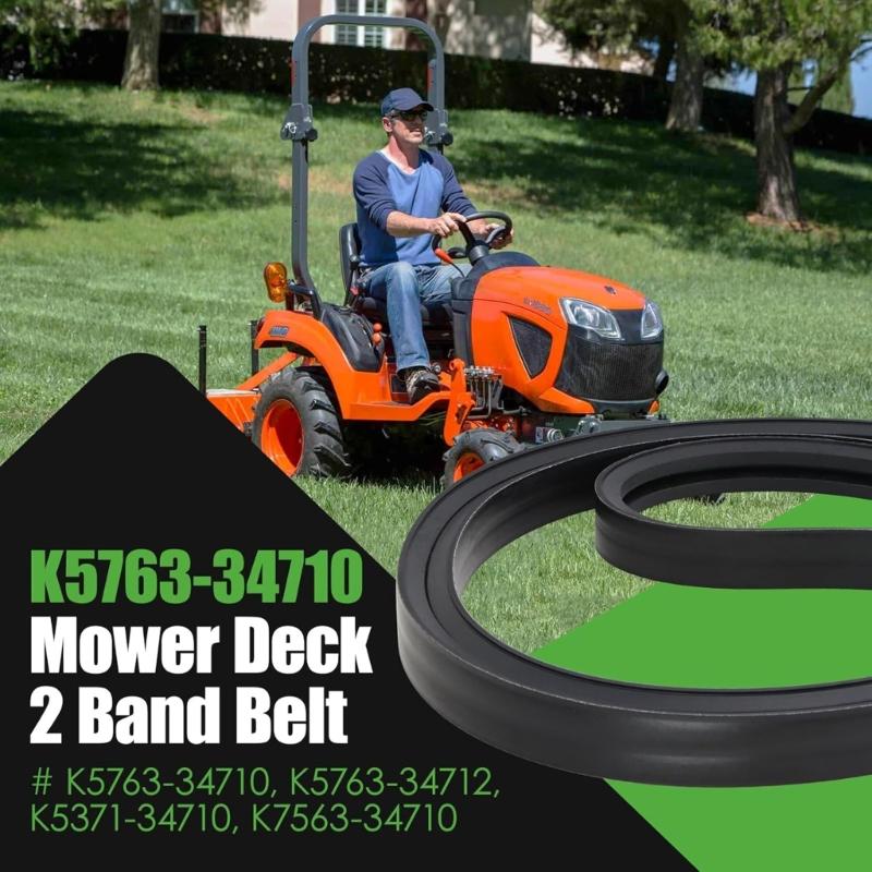 Mower Deck Band Belt For RCK60 RCK60B 60Inch Mower Deck Direct Replacement K5763 34710 Restores Cutting Performances