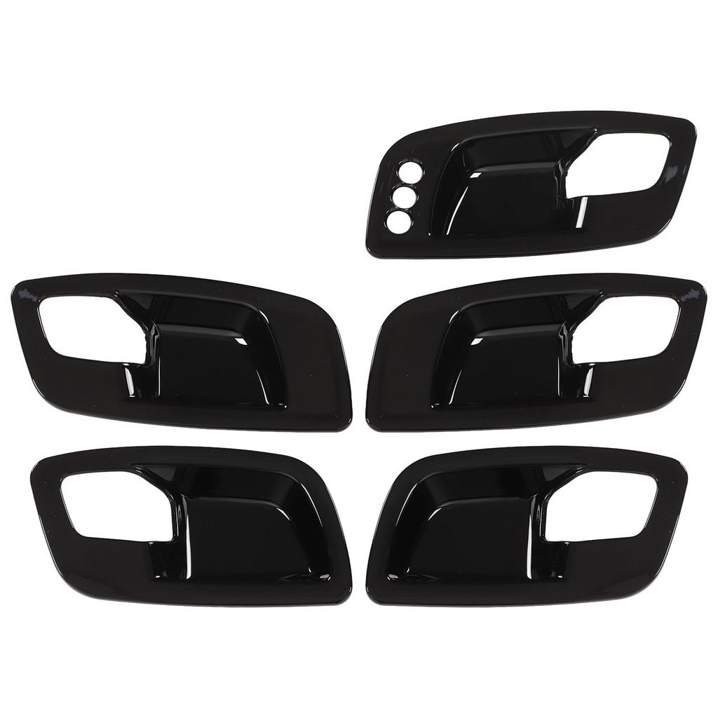 Inner Door Handle Bowl Cover Trim Car Interior Decoration Replacement for Dodge Charger 2011‑2021Bright Black