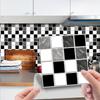 10pcs 3D Crystal Tile Stickers DIY Waterproof Self-Adhesive Wall, DIY Stickers for Home Decor Living Room Bathroom Kitchen Decor