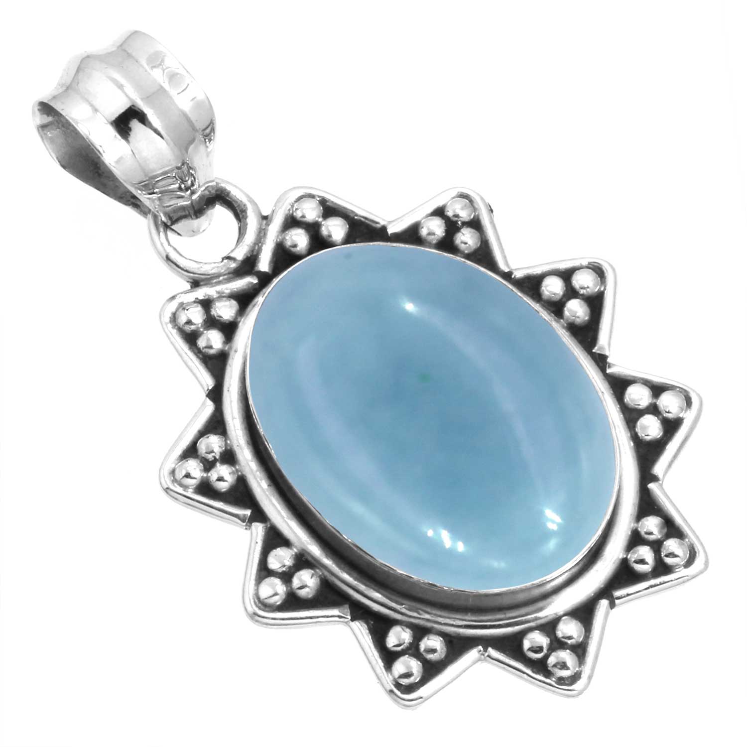 

Подвеска из стерлингового серебра 925 пробы, женская бижутерия с драгоценными камнями, свадебный подарок, амазонит, ангелит, голубой опал, ботсванский агат, мохаве, лазурит, хризоколла