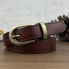 Retro Fashion Trend Leather Belt Women'S First Layer Cowhide Casual Jeans Belt Women
