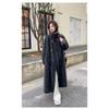 VAYLA Damen Kunstpelz Lange Mäntel Jacken Stehkragen Mantel Dick Warm Y2k Streetwear Jacke Elegant Arbeit Freizeit Oberbekleidung Herbst Winter