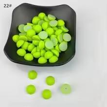 6-12mm Semi Circular Acrylic Flatback Plastic Beads Matte Multi-color Customizable Color Clothing Accessories Beads