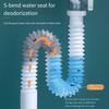 Lavandino Scarico Lavabo Idraulico Tubo di Scarico Flessibile Universale Tubo Flessibile per Scarico Lavandino Sifone Lavandino Filtro Lavandino Tubo di Scarico