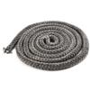 2M Stoves Sealing Ropes Wood Burning Fireplaces SelfAdhesive Fiberglass Sealing Cord Black Gasket Tape For Home Heating