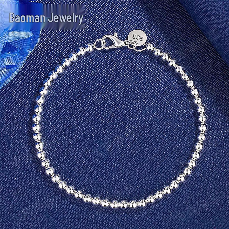 European & American Minimalist Light Luxury Round Bead Bracelet