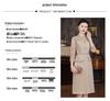 Champagne Qipao Dress - 2024 Spring Collection for Middle-Aged Women