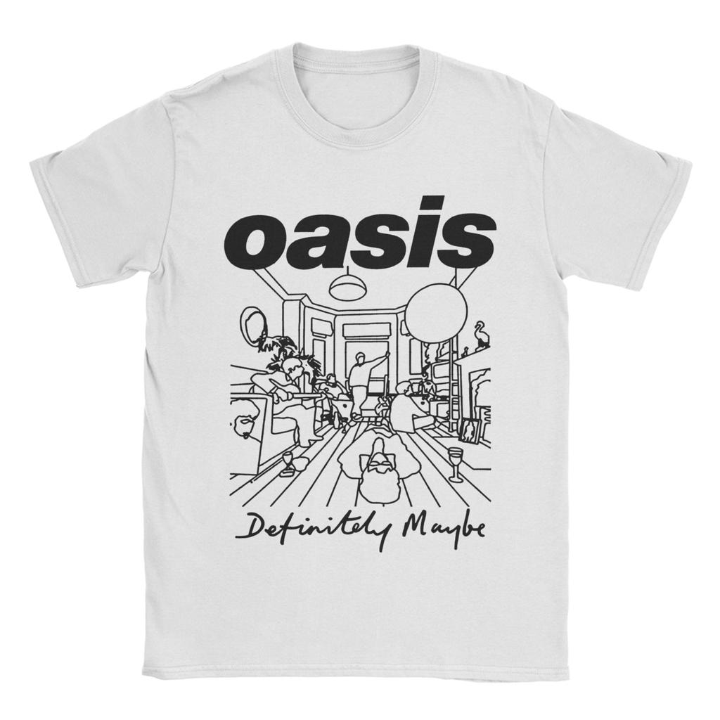 Funny O-Oasis Definitely Maybe T Shirt Men's Cotton Short Sleeve O-neck Summer Top Tee