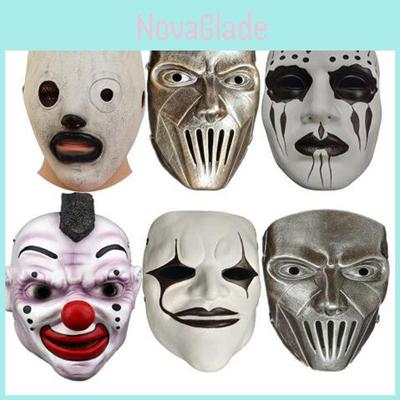 Slipknot Halloween Mask With Clown Face And Zipper Mouth For Costume Parties