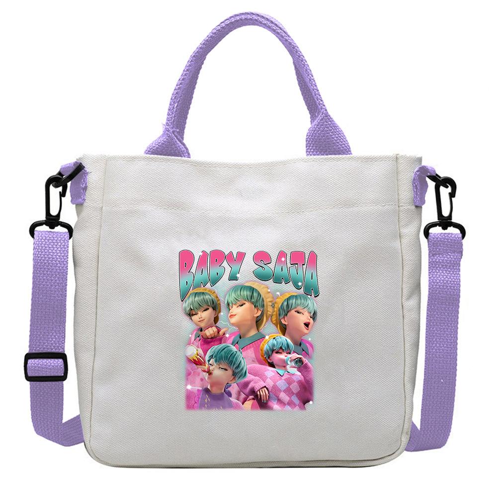 KPop Demon Hunters Anime Women's Crossbody Bag Aesthetics KPop Demon Hunters 2025 Shoulder Bags Korean Fashion  Messenger Bag