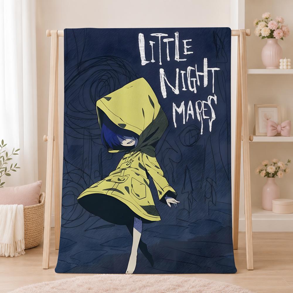 Horror Game L-Little NightmaresS Throw Summer Flannel Throw Blanket Soft Antistatic Washable KidFriendly Couch Bed