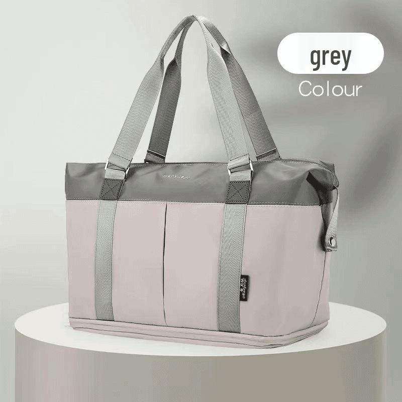 

Man Yueyi Expandable Large Capacity Trolley Handbag: Versatile Travel, Business, and Fitness Bag. Large