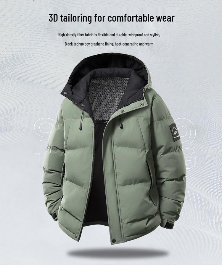 Men's 2025 Winter Graphene Cotton Jacket - High-Quality, Trendy, and Cold-Protective
