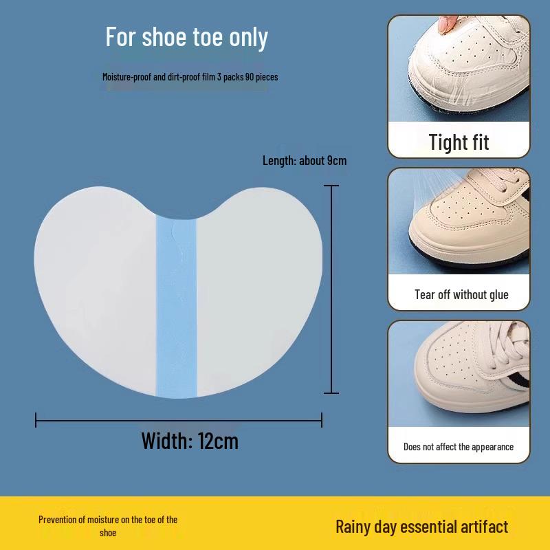 Transparent Waterproof Toe Stickers: High-Elastic Wet & Dirt-Proof Film for Rainy Days