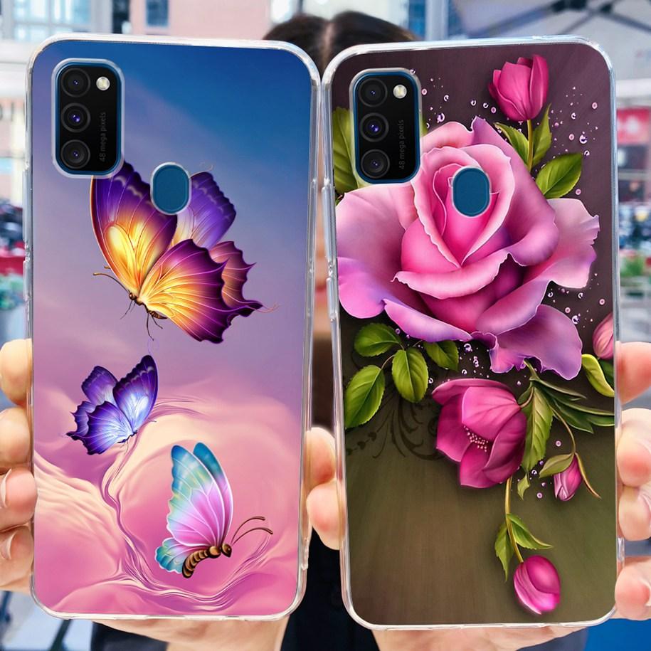 For Samsung M21 Case SM-M215F Silicone Soft Phone Cover For Samsung Galaxy M21 2020 Fundas Cartoon Coque For Samsung M 21 Bumper