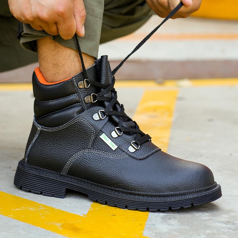 Men Work Safety Anti-slip Boots Anti-smash Anti-puncture Work Sneakers Waterproof Boots Indestructible Protective Work Boot