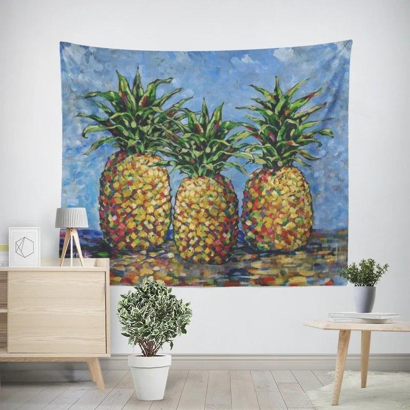 Гобелен для гостиной в офисе с рисунком ананаса — фото 5
