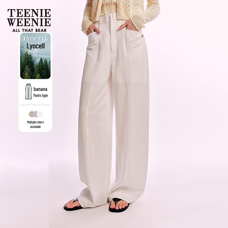 Teenie Weenie Women's Lyocell Relaxed Banana Trousers