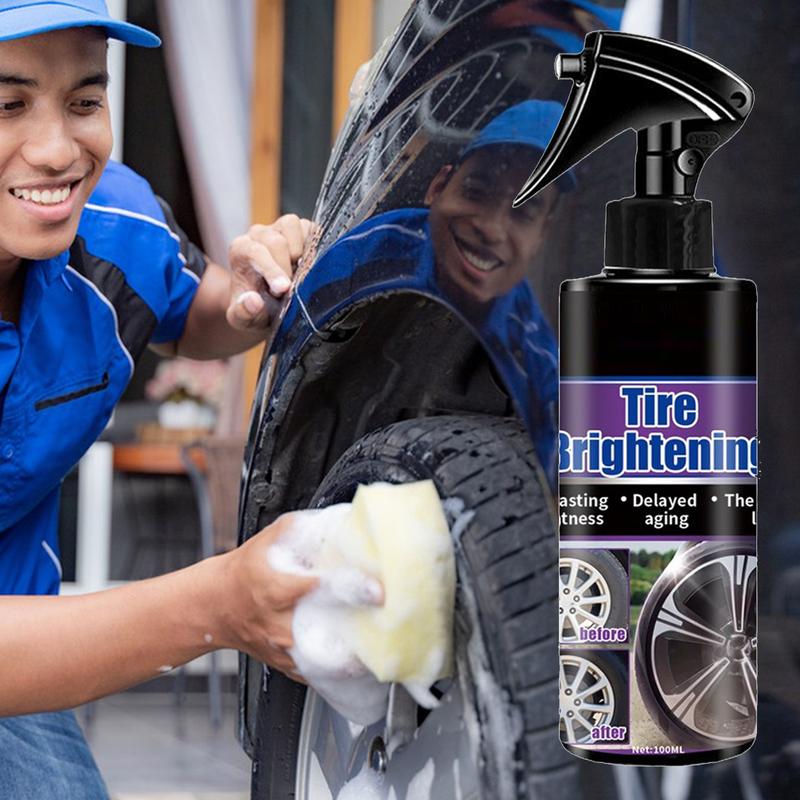 Long-Lasting Vehicle Tire Brightener 100ml Car Coating Agent Auto Scratch Remover Coating Agent Detailing Car Products