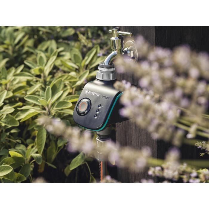 Programmateur d'arrosage - gardena - smart water control - connecté - programmation à distance - alerte gel