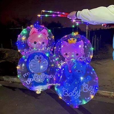 Lanterna Balão Piscante de Desenho Animado Luminoso - Brinquedo Presente para Crianças