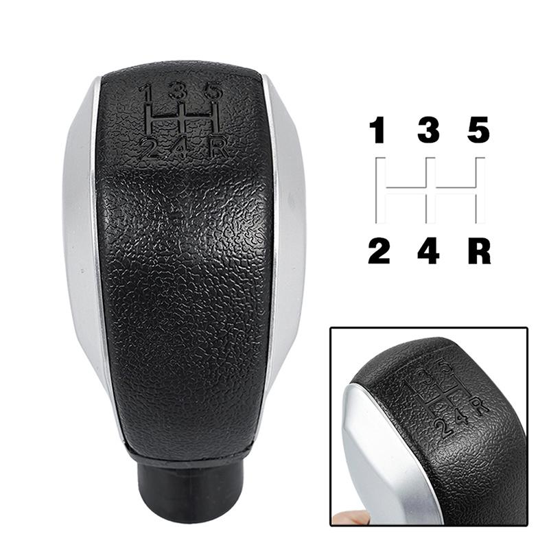 5 Speed Car Gear Shift Knob Shifter Head Lever with Gaiter Boot Cover Adapter Cone Kit for Peugeot 206 207 307 308 408 for Citroen C2 C3 C4