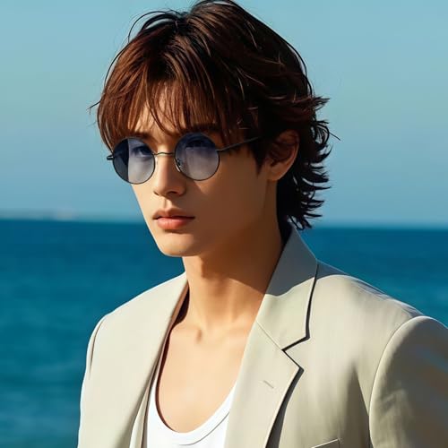 Sunglasses Men Women Round Shape Polarized UV400 Retro Fashion Suitable Fishing Driving.