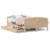 VidaXL Bed Frame with Headboard 150x200 Cm Solid Pine Wood, Bed, Bed, Double Bed, Bedroom Furniture, 3301785