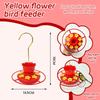Hanging Bird Feeders Drinker Floral Shape Feeding Ports Bird Feeder Tool Ant and Bee Proof Bird Feeders for Home Garden