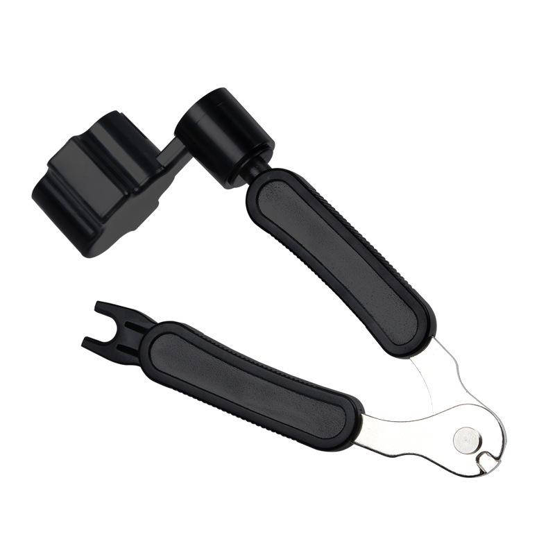 Folk Acoustic Guitar 3-in-1 Tool: String Winder, Pliers, Cutter, Peg Puller