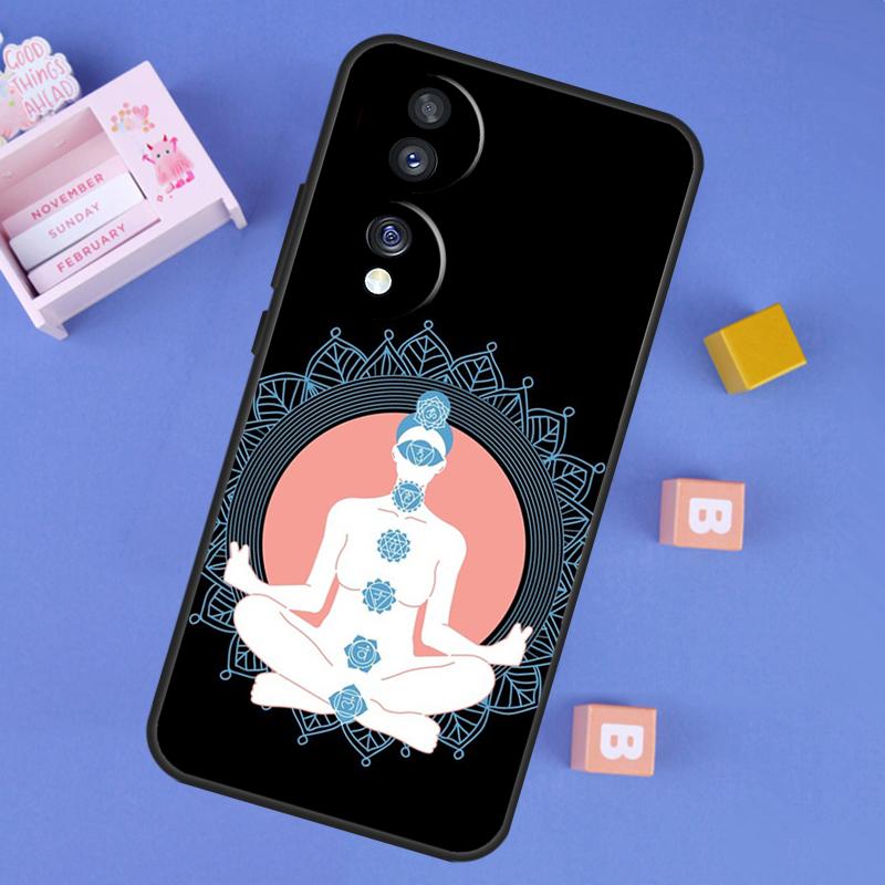 

Чехол для йоги Мандала Чакра для Honor 200 400 Pro 50 70 90 Lite X9a X9b X9c X9d X8b X8c Win Magic 5 6 7 8 Pro Чехол Honor X9b