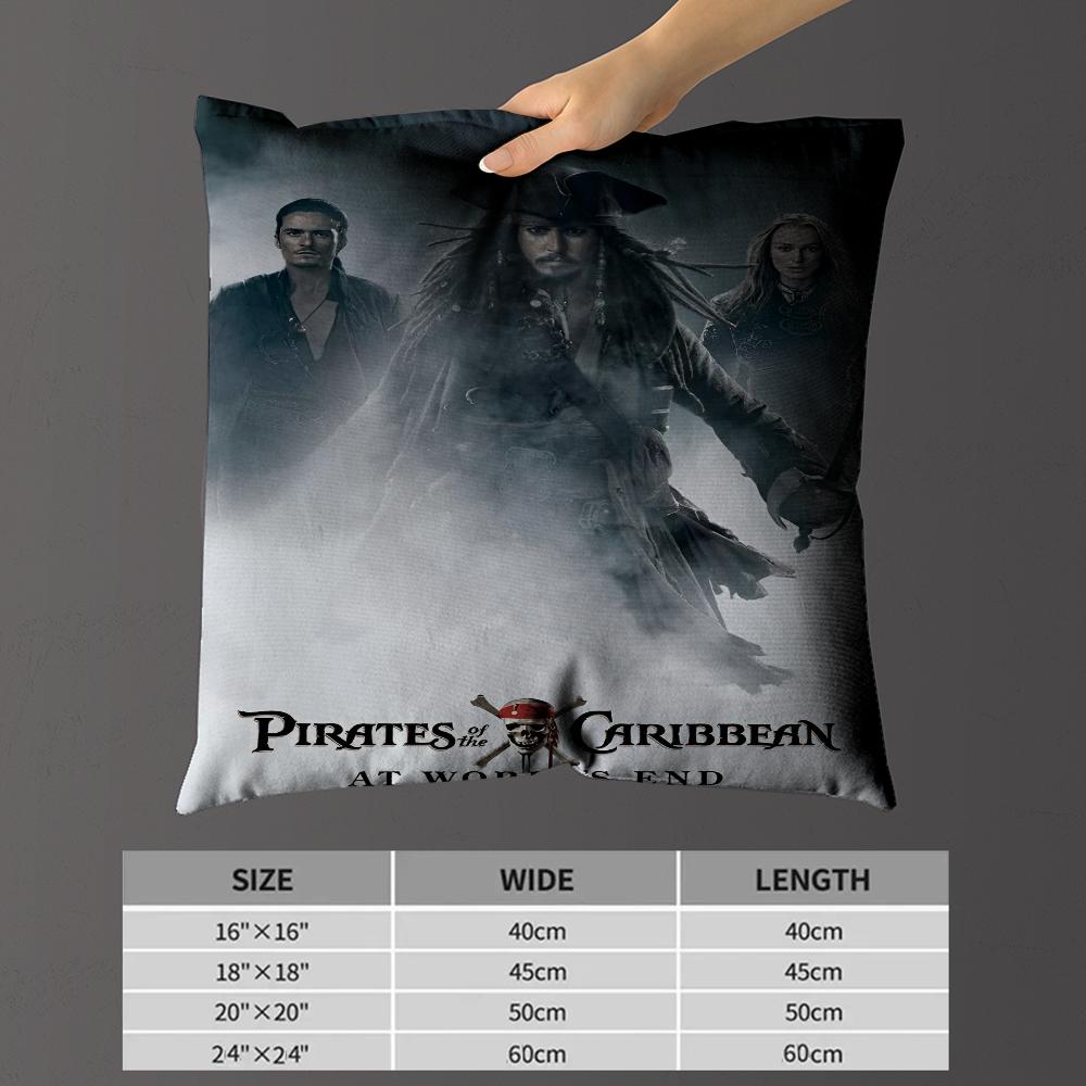 Movie P-Pirates Of The C-Caribbean Cushion Cover Pillowcase Upholstery Sofa Throw Pillow Home Decor Pillowcas
