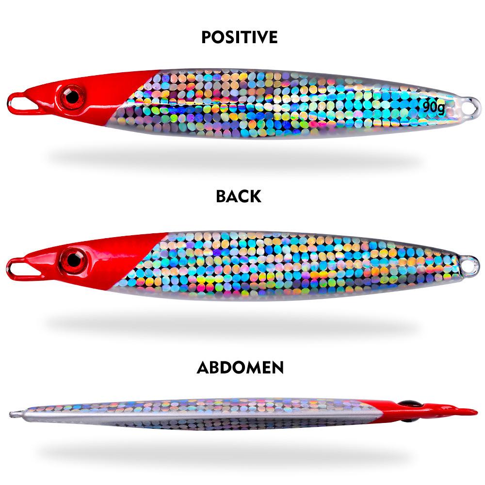 Lure Iron Plate Sea Fishing Boat Catches Deep-sea Bionic Fish Luya Bait 70g90g Luya False Bait Fast Drop Large Iron Plate Lead Fish