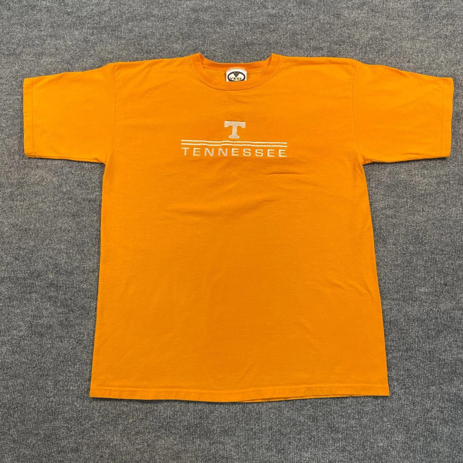 Vintage University-of Tennessee Volunteers Shirt XL 23x30 Orange Spellout L