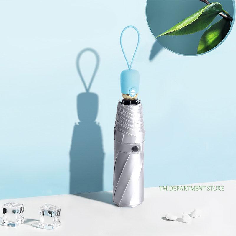 Multi-Color Windproof Umbrella for Men and Women, Titanium Silver, Travel Rain Sun, Fully Automatic, 3 Folding, UV, 8 Ribs